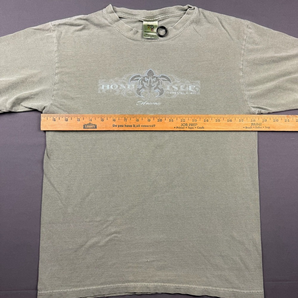 Chroma Zone by Anvil Hawaii Honu Isle Sea Turtle T-Shirt Mens Small Green - Picture 5 of 8